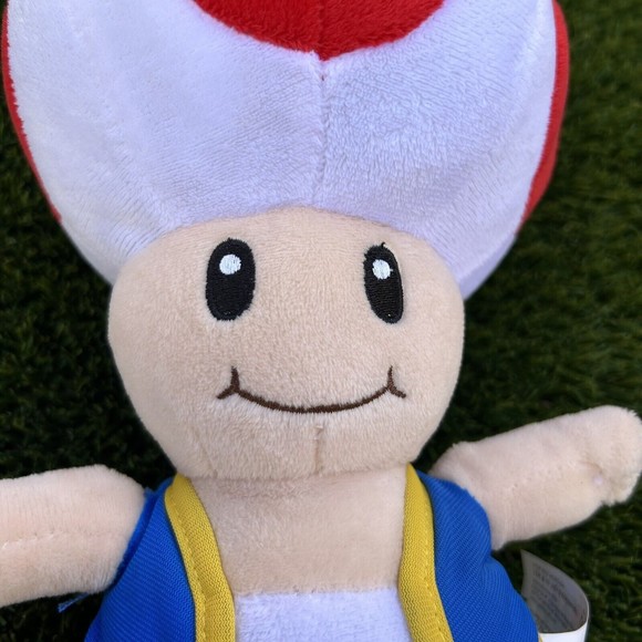 Toad Plush Soft Cuddly Toy Medium Super Mario Nintendo Mushroom 11” - Picture 5 of 10